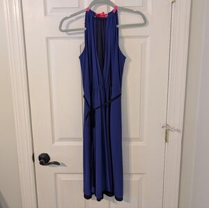 Tahari Vibrant Blue Cocktail Dress